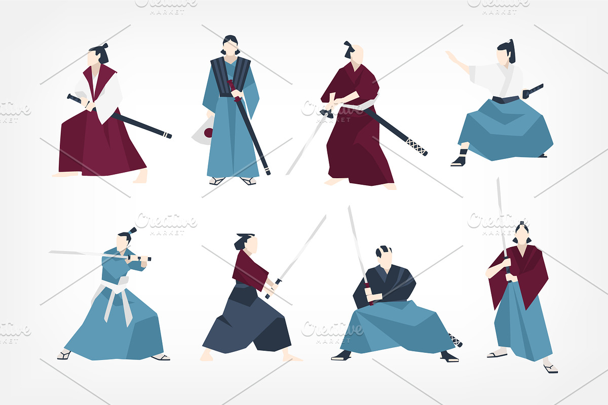 Collection of 8 samurai, a Person Illustration by Good Studio (Photo 2 of 4)