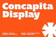 Concapita - Fat Display, a Sans Serif Font by LoneArmy (Thumbnail 1 of 15)