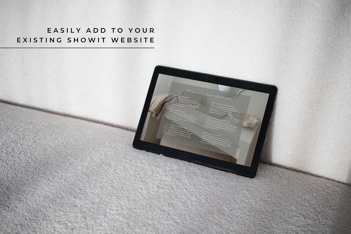 FAQ Showit Add On Templates, a Websites & App Template by Blush Created (Photo 3 of 10)