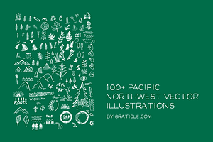 100 PNW Vector Illustrations