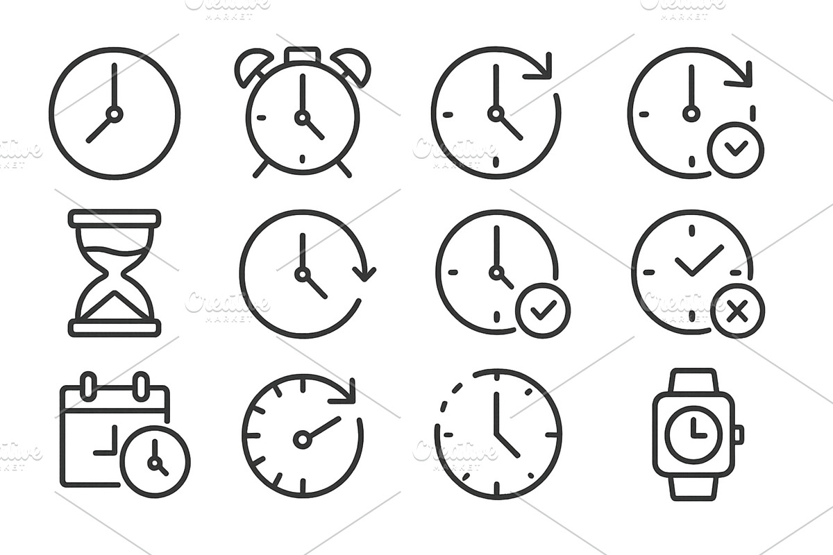 Diverse clocks and timekeeping, a Technology Illustration by ZinetroN