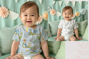 Baby Apparel Mockup PSD Set