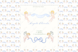 Angels Cherub Cupid Banner Bow DIY