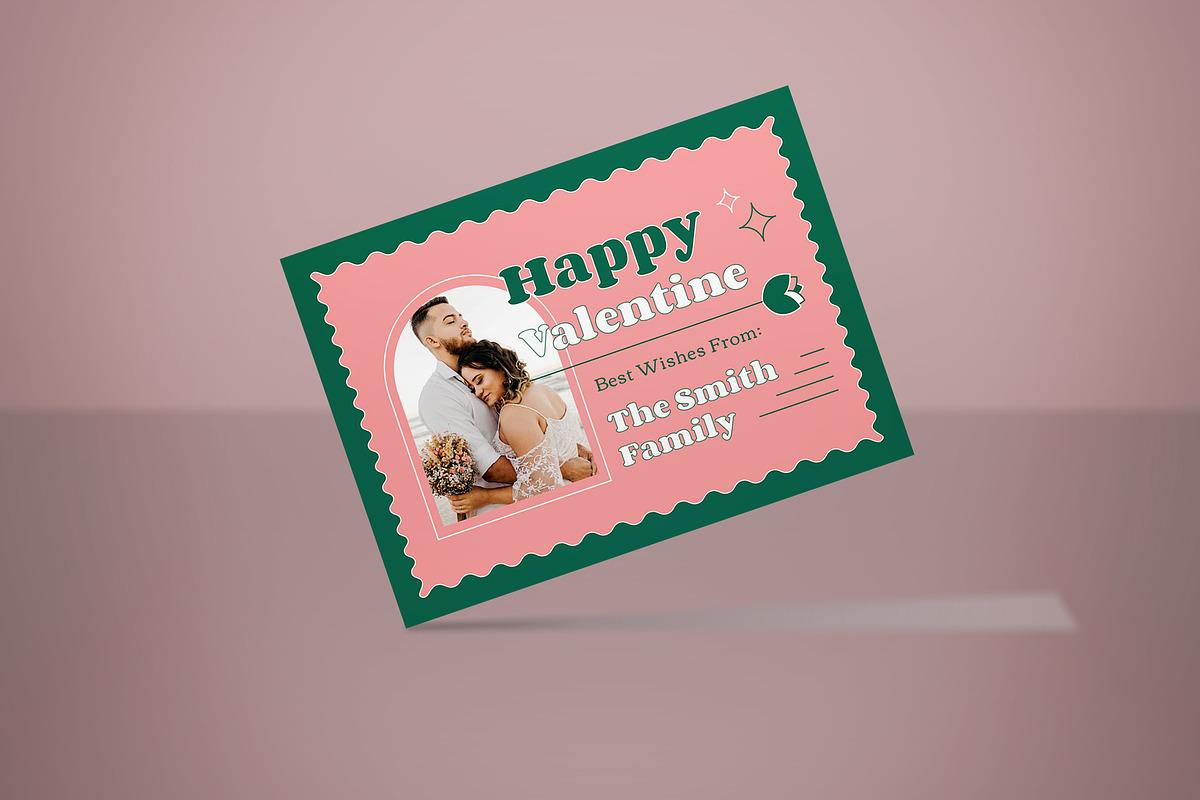 Valentine Greeting Card, a Card Template by graphicook (Photo 3 of 3)