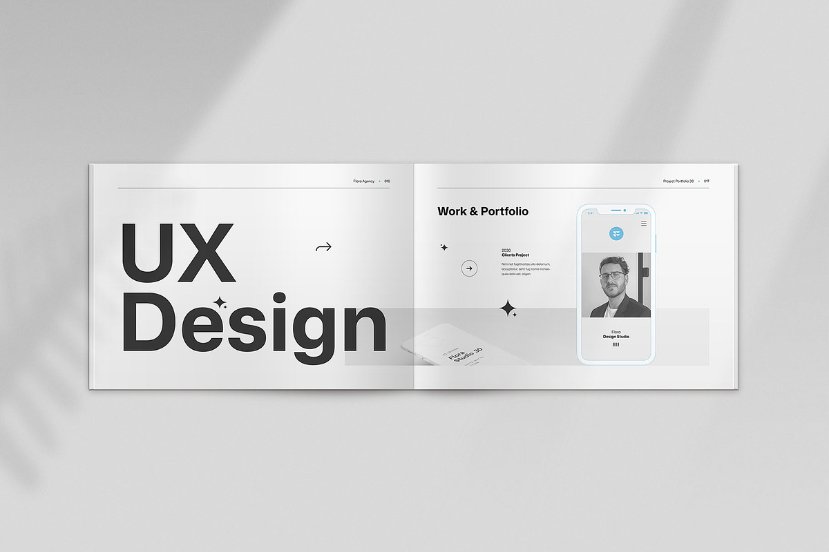 **FLORA | Portfolio Template**, a Brochure Template by KreateTribe (Photo 4 of 10)