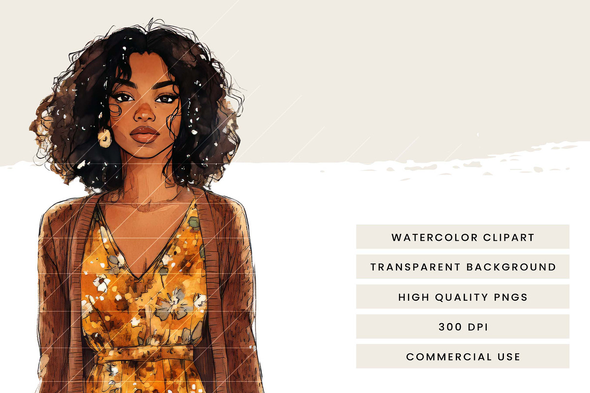 Watercolor Pastel Whispers Clipart, a Person Illustration by Design Scotch (Photo 7 of 8)