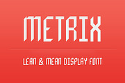 Metrix Display Font, a Font by jeffportaro (Thumbnail 1 of 2)
