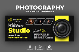 Photographer Facebook Cover, a Social Media Template by AfzaalGraphics