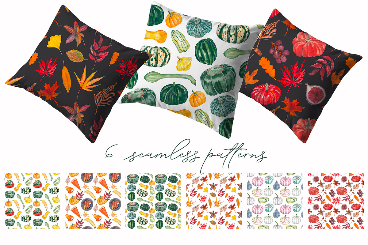 Watercolor Autumn Hand-drawn Clipart, a Seasonal Illustration by Visual Animal (Photo 5 of 5)