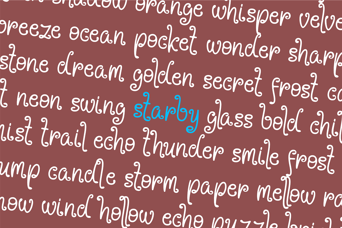 Starby - Playful Display, a Symbol Font by ahweproject (Photo 4 of 9)