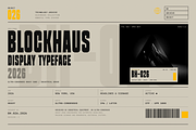 Blockhaus - Condensed Display, a Sans Serif Font by HipFonts (Thumbnail 4 of 11)