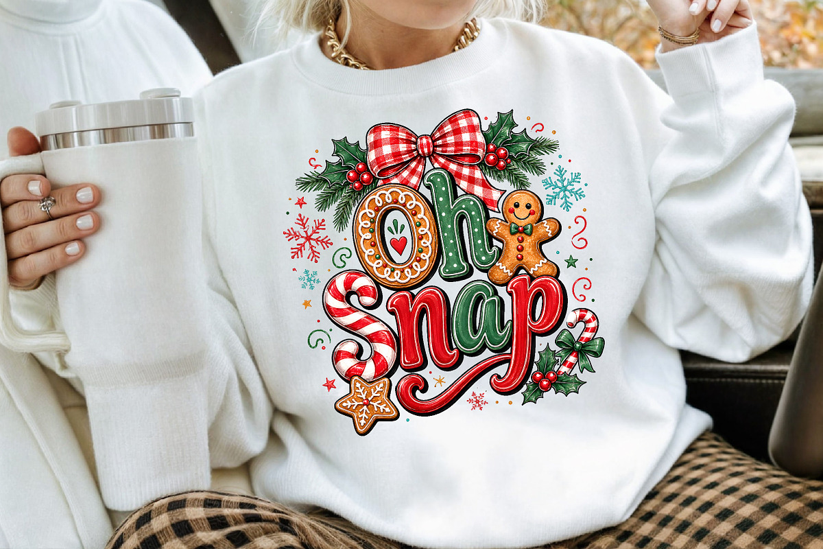 Oh Snap Gingerbread Candy Cane PNG, a Seasonal Illustration by Creative Art (Photo 3 of 3)