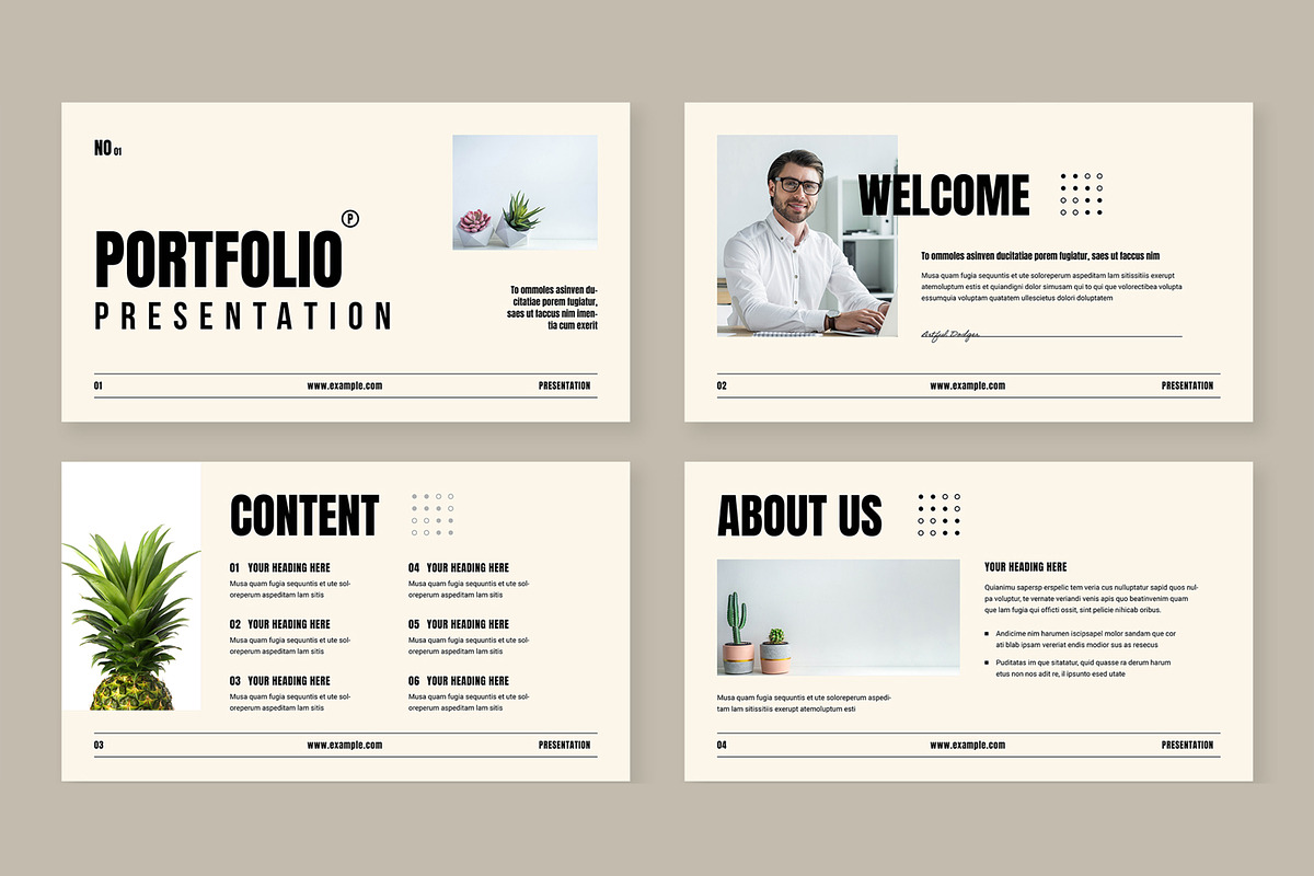 Minimalist Portfolio Presentation, a Presentation Template by ContestDesign (Photo 2 of 5)