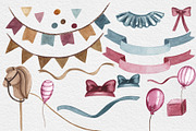 Sweet Teddy Bears Watercolor Clipart, a Decorative Illustration by HabitusDesigns (Thumbnail 4 of 12)