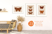 Watercolor Butterflies and Moths, an Object Graphic by Tiger and Flower (Thumbnail 4 of 17)