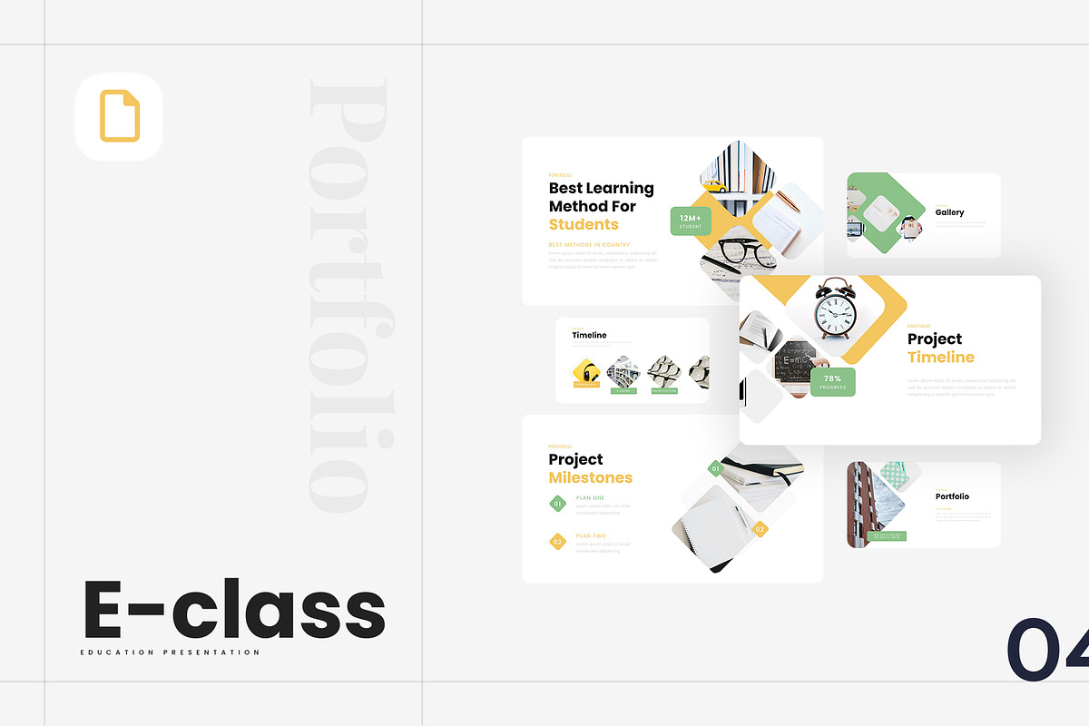 E-class – Google Slides Template, a Presentation Template by Ermedia Studio (Photo 5 of 8)