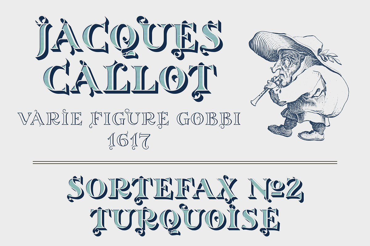 Sortefax No2 - SVG color font preview 3
