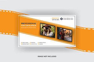 Digital photography video thumbnail, a Social Media Template by graphics city