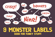 9 Monster Labels, an Education Illustration by Youhhou (Thumbnail 1 of 4)