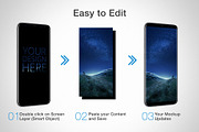 Samsung Galaxy S8 Android Mockups, an iPhone Mockup by RadekBroz (Thumbnail 2 of 7)
