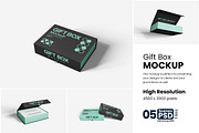 Gift Box Mockup, a Product Mockup by bimockup (Thumbnail 1 of 6)