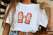 Festive Winter Mittens Clipart, an Illustration by CrexoraLab (Thumbnail 4 of 5)