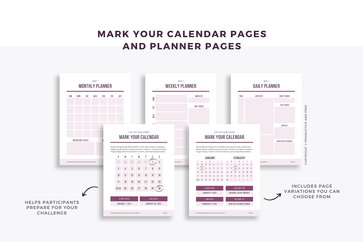 30-Day Lead Magnet Challenge Bundle, a Magazine Template by ProductiveandFree (Photo 7 of 20)