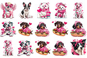 Valentine Funny Dog Clipart, an Illustration by DreamArtGraphic (Thumbnail 2 of 4)