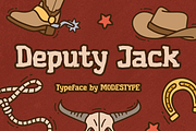 Deputy Jack - Cowboy Kids Font, a Sans Serif Font by Modestype Studio (Thumbnail 1 of 10)