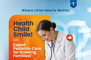 Pediatric Clinic Flyer Template, a Flyer Template by grafilker (Thumbnail 2 of 2)