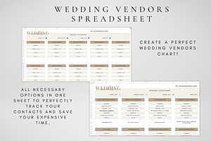 Wedding Vendors Google Sheets