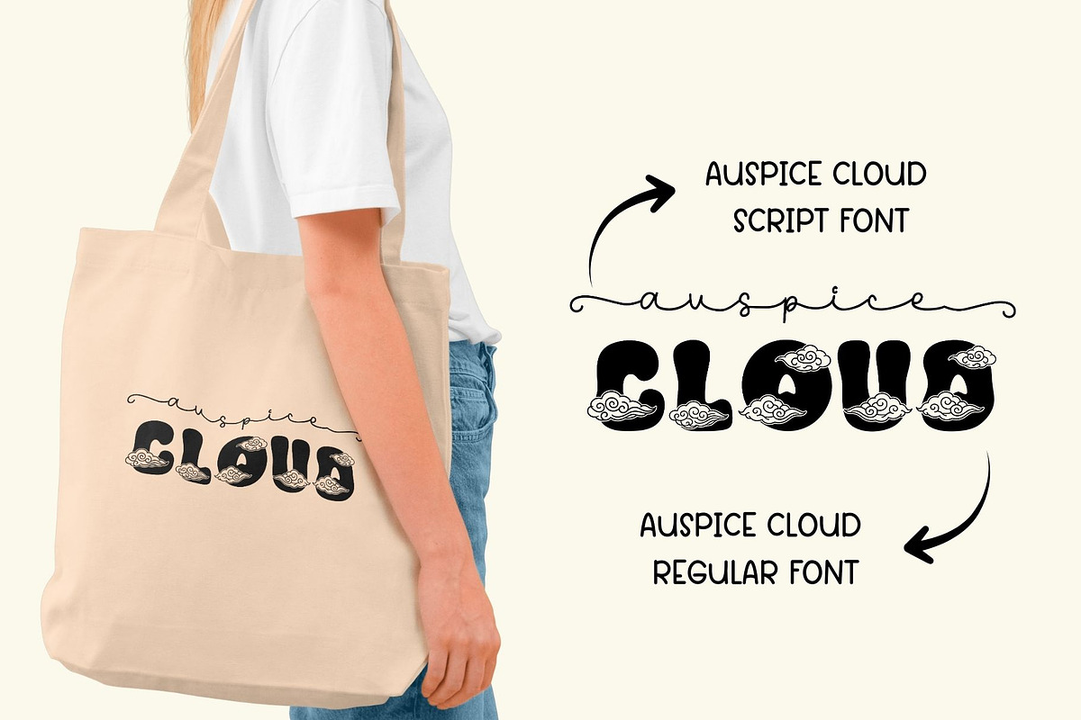 Auspice Cloud - Chinese Font Duo, a Script Font by AnningArts (Photo 3 of 8)