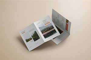 Bifold Vertical Brochure Mockup