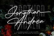 Jonathan Andrea - Font Combination, a Script Font by ErgibiStudio (Thumbnail 1 of 12)