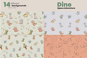 Dino Space Adventure – Vector Set, an Animal Illustration by moja doodle (Thumbnail 8 of 11)