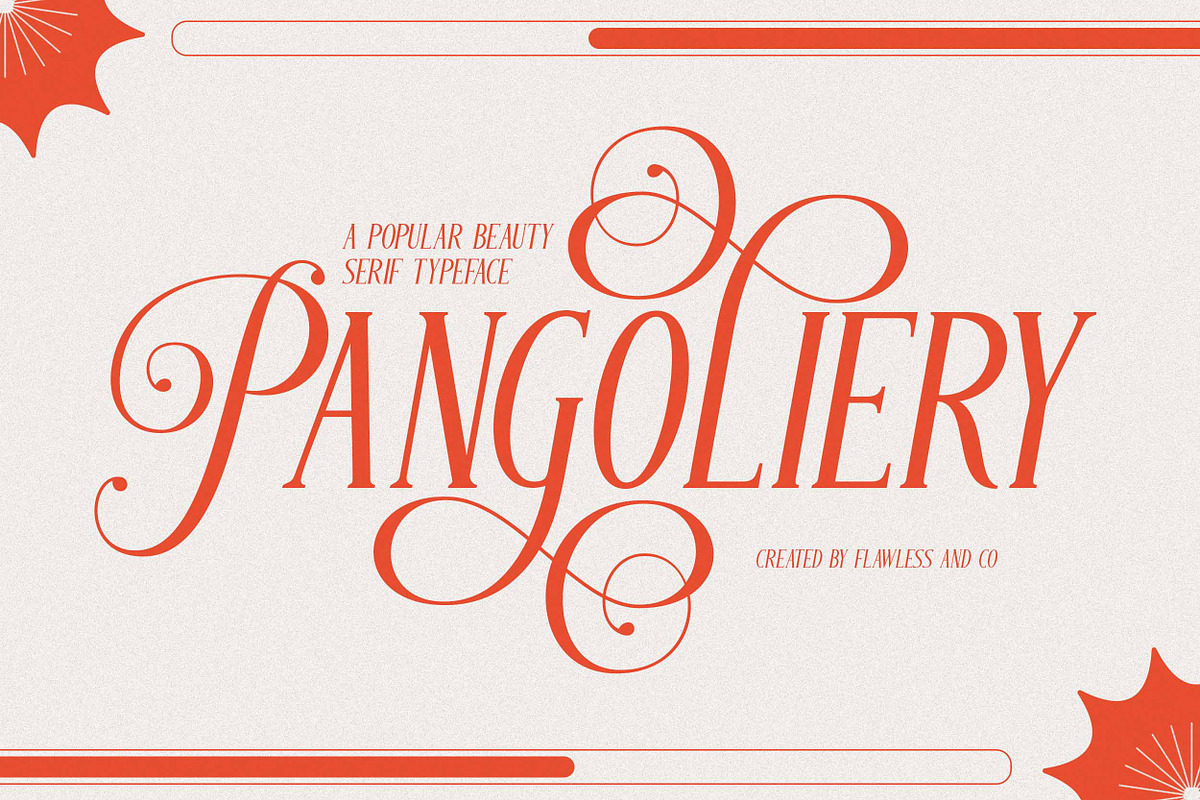 Pangoliery - Serif Typeface Font, a Serif Font by Flawless And Co (Photo 1 of 10)