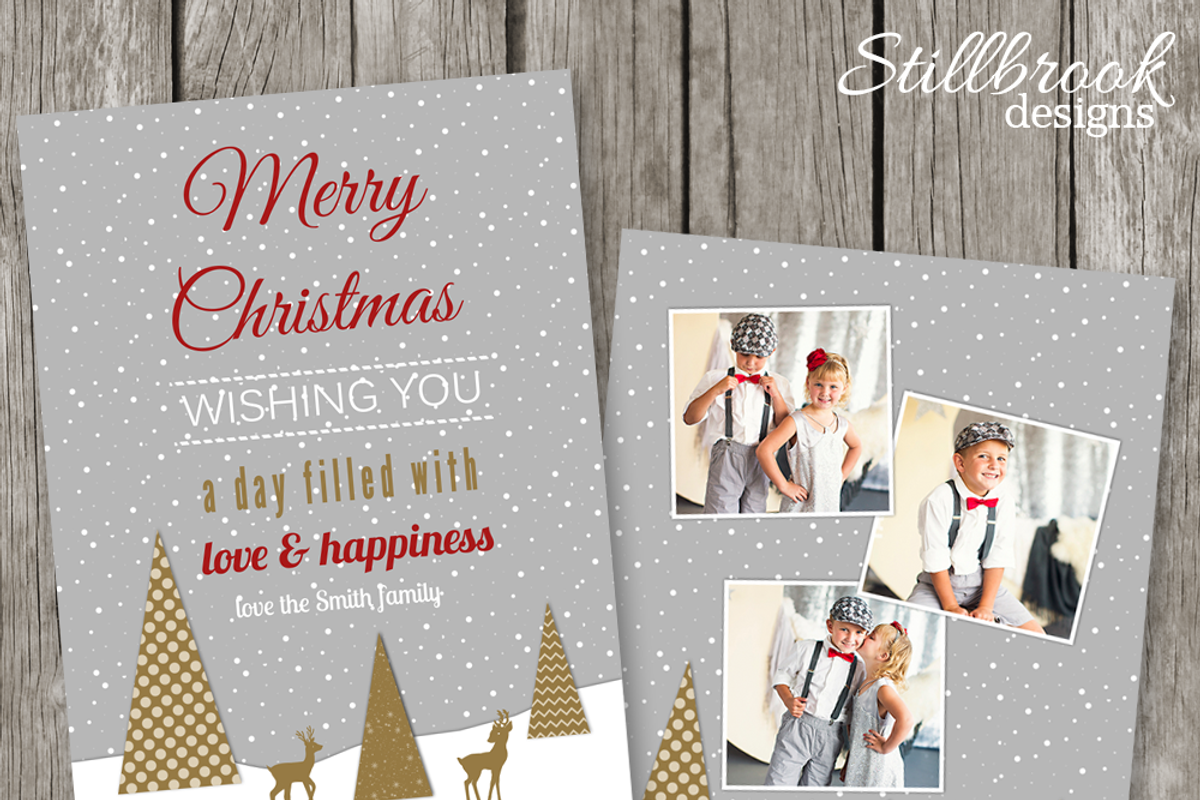 Christmas Card Template Photo Card, a Card Template by Stillbrook Designs (Photo 1 of 3)