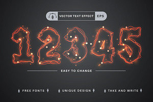 Red Glow - Editable Text Effect