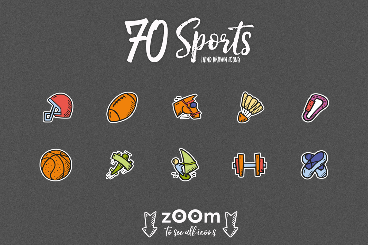 Sports - Hand Drawn Icons, an Icon by Good Stuff No Nonsense (Photo 3 of 5)