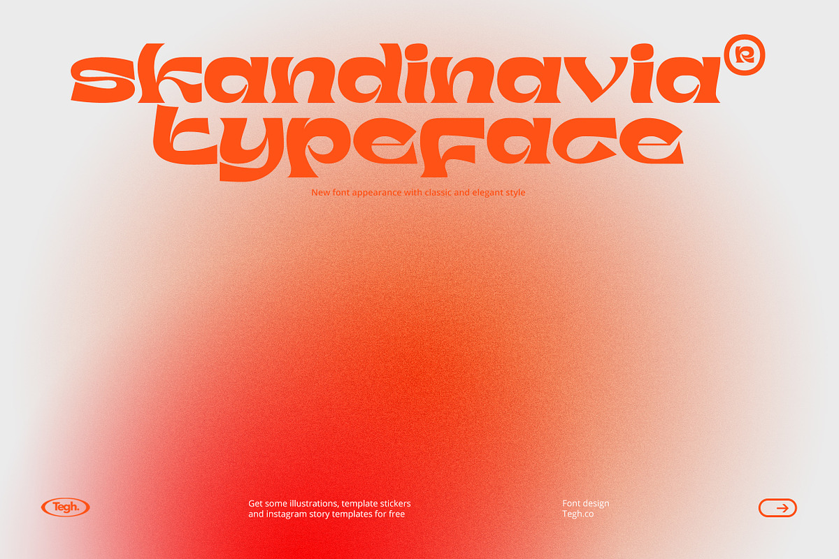 Skandinavia Display Font, a Font by Tegh co. (Photo 2 of 18)