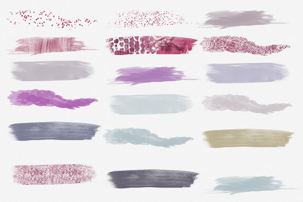 Watercolor Brush Strokes in Sangria, a Texture Graphic by ClipartBrat Graphics (Photo 2 of 2)
