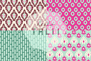Pink Ikat Digital Paper, a Pattern Graphic by Hello Talii (Thumbnail 4 of 4)