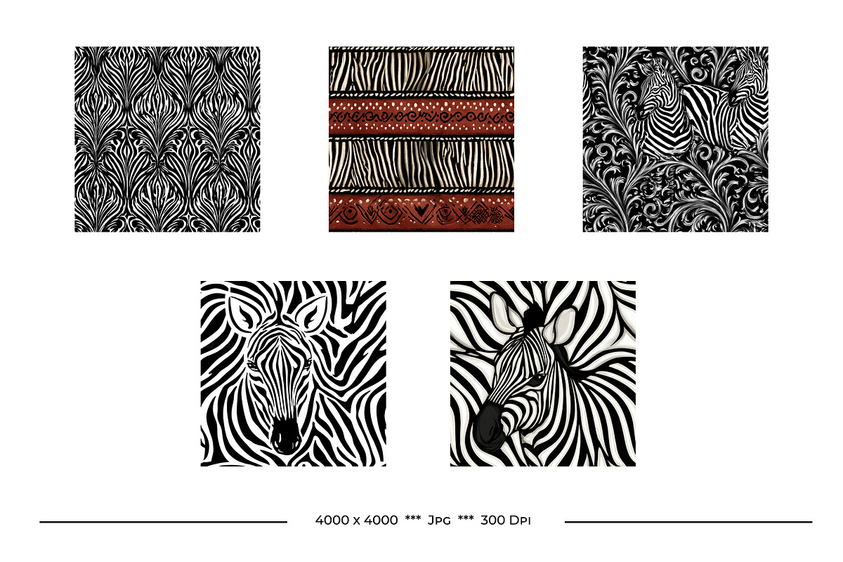 Zebra Skin Animal Print Patterns, a Pattern Graphic by karenfoleyphoto (Photo 6 of 6)