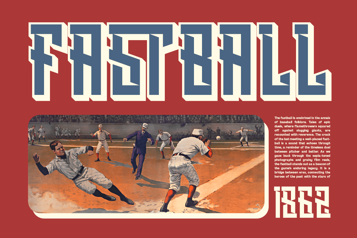 Blasher - Sport Baseball Font, a Slab Serif Font by Pandeka Studio (Photo 11 of 12)