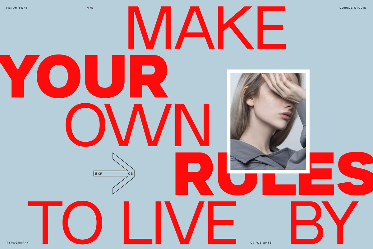Ferom, a Sans Serif Font by vuuuds (Photo 4 of 12)