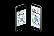 Flat Vector Back to School Flyer, a Flyer Template by Neermana (Thumbnail 4 of 4)