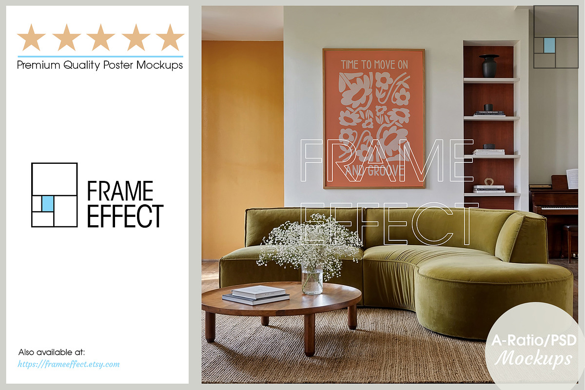 Poster Mockup A Ratio No.1118, a Mockup by Frame Effect (Photo 6 of 7)