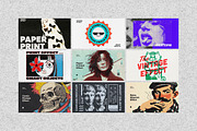 Printed Effects Bundle, a Layer Style Add-On by pixelbuddha.net (Thumbnail 2 of 21)