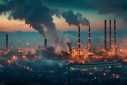 Factory Smoke - 56 images, an Industrial Photo by Handmadefont (Thumbnail 5 of 11)