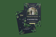 Singles Leafy Wedding Invitation, an Invitation Template by iDoodle Studio (Thumbnail 3 of 4)